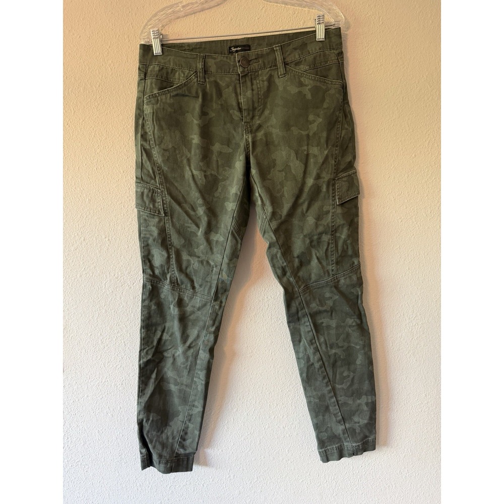 SUPPLIES WOMEN CAMO JEANS‎ SZ 8 SKINNY STRETCH Casual Comfort